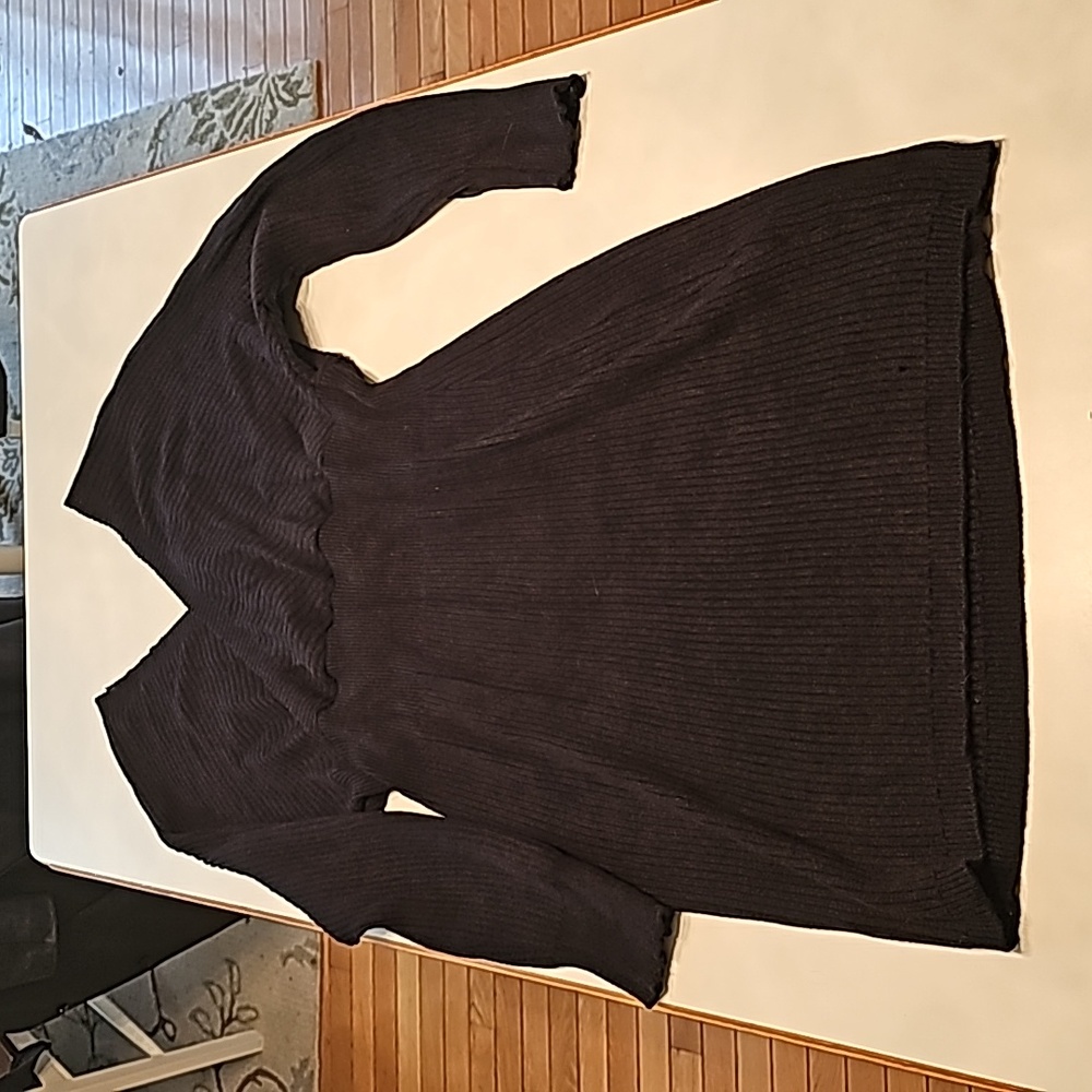 Black sweater dress